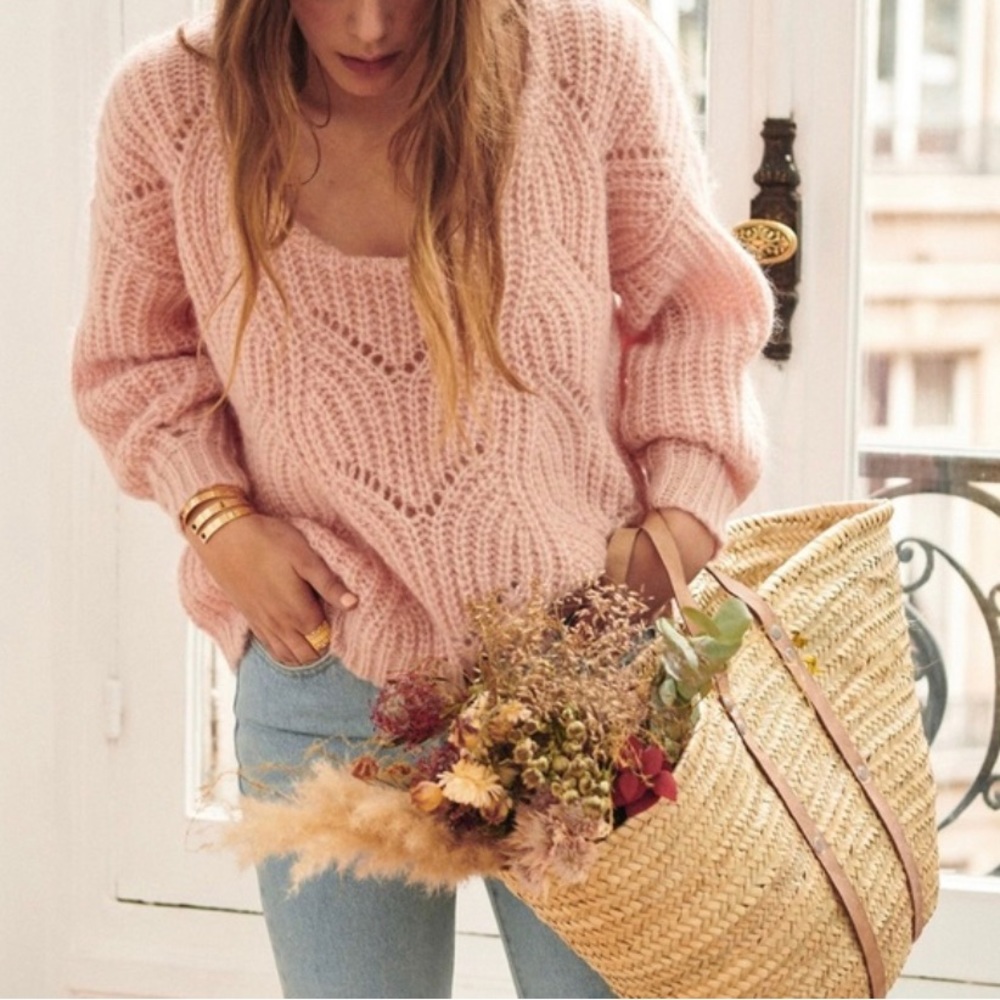 Rebecca Minkoff Petal Pink Jumper, Sz S